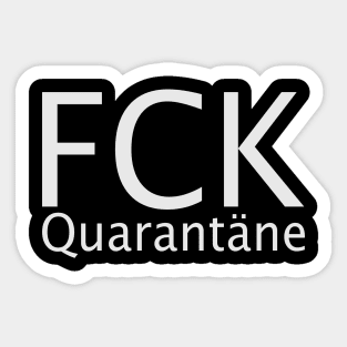 FCK Quarantäne Sticker